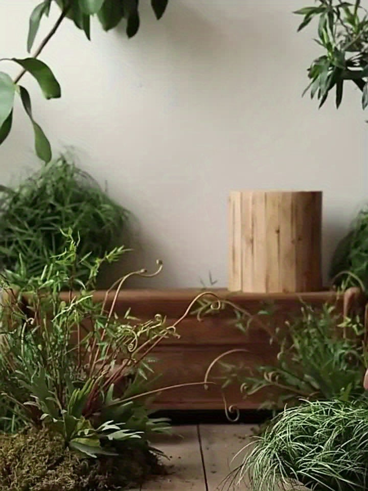 Seta decorativa de madera natural