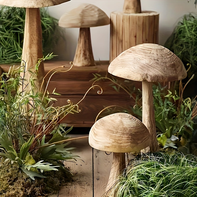 Seta decorativa de madera natural