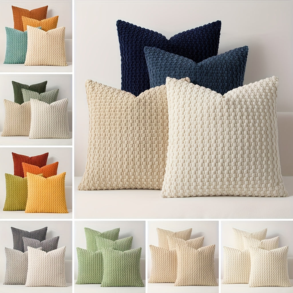 Set de 4 fundas de cojín de pana