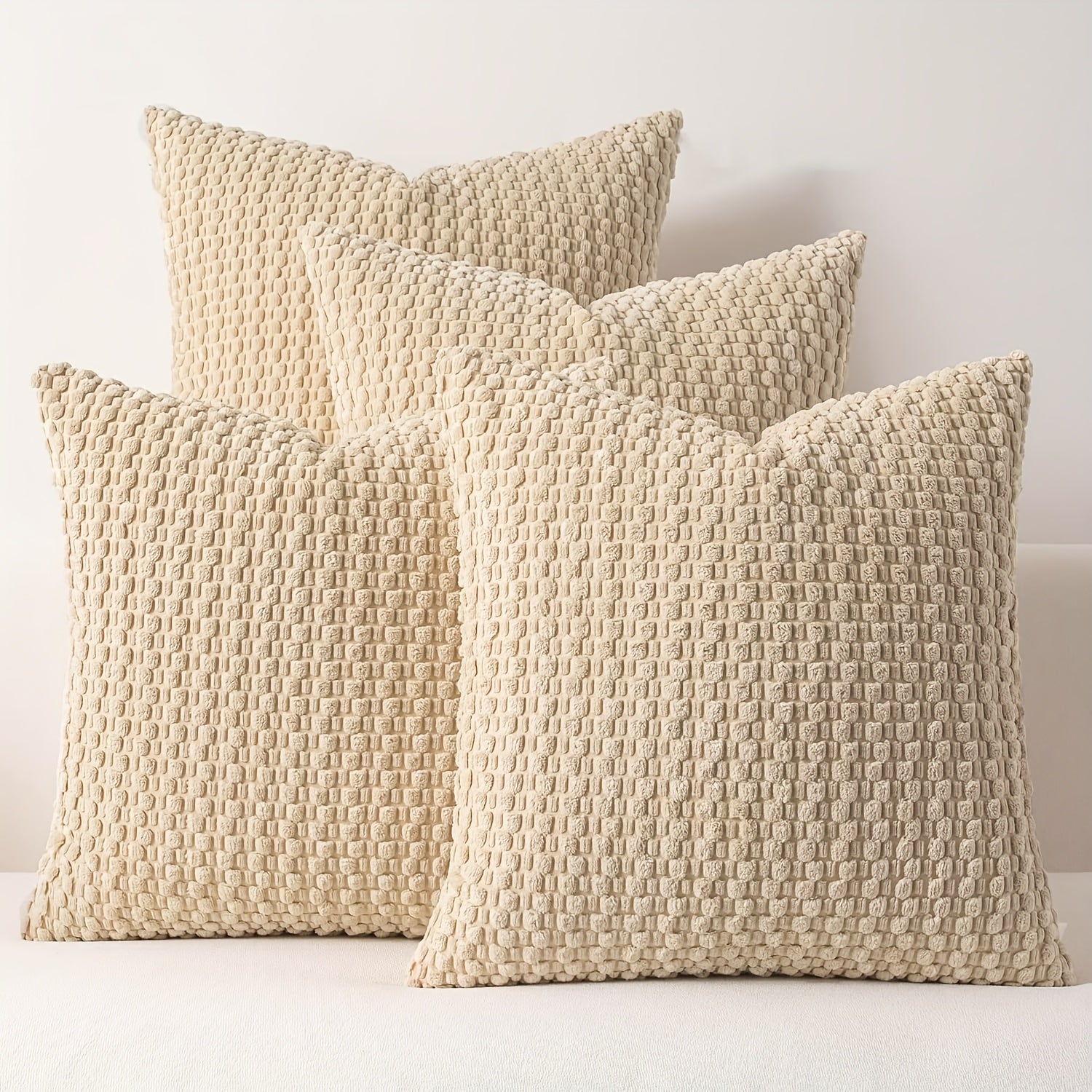 Set de 4 fundas de cojín de pana