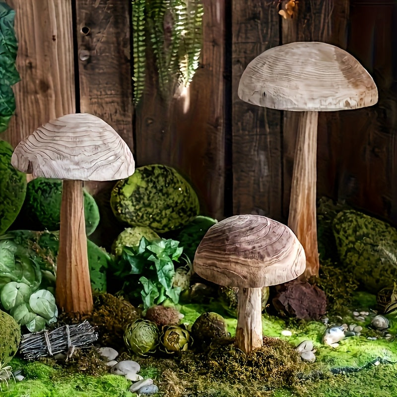 Seta decorativa de madera natural