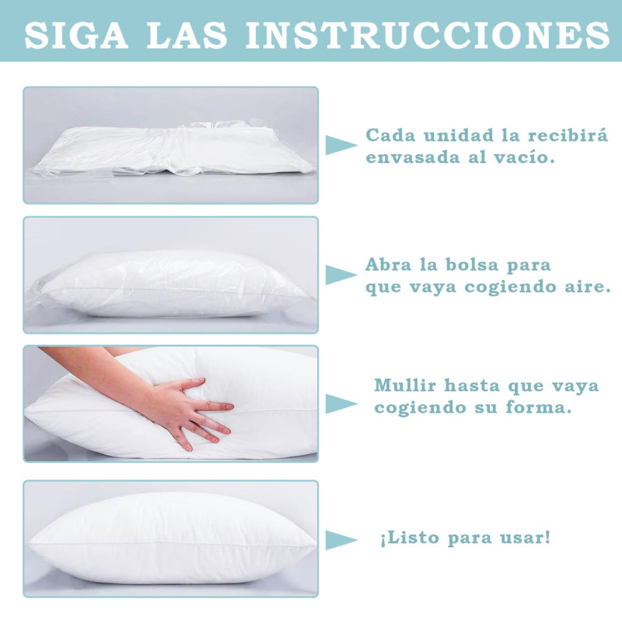 Set de 4 rellenos de cojín 45×45 cm