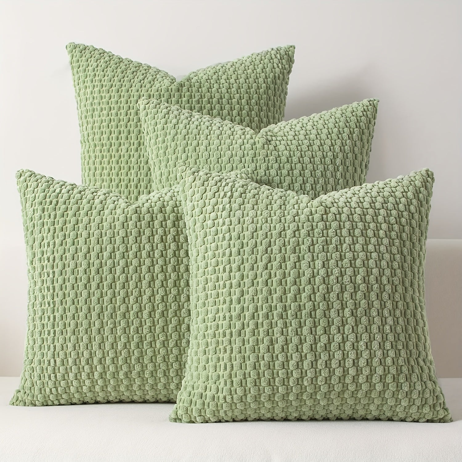 Set de 4 fundas de cojín de pana