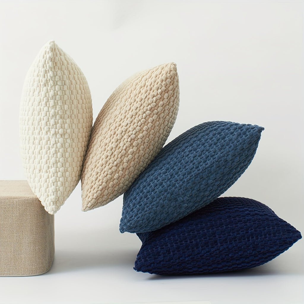 Set de 4 fundas de cojín de pana