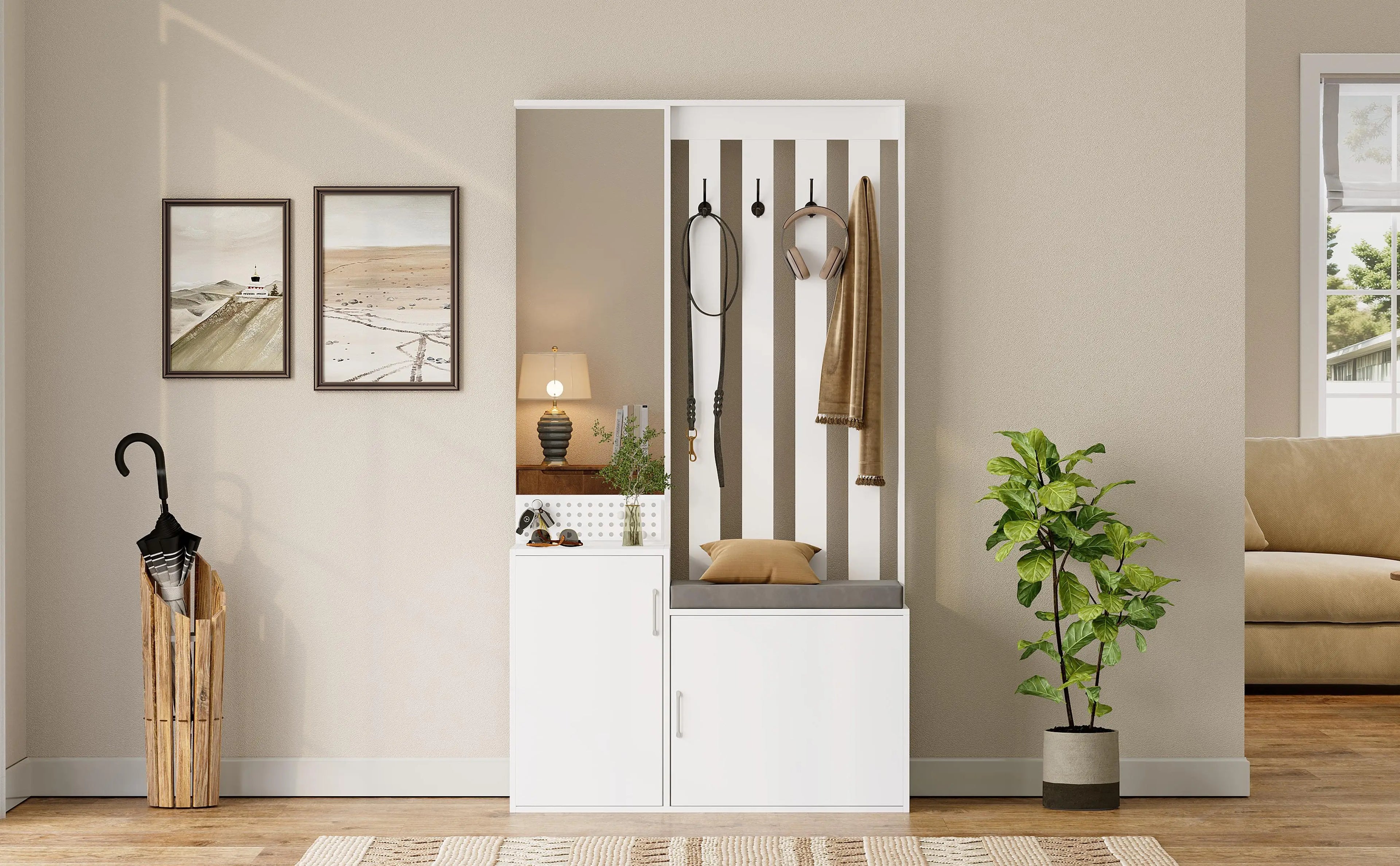 Armario recibidor 6 en 1