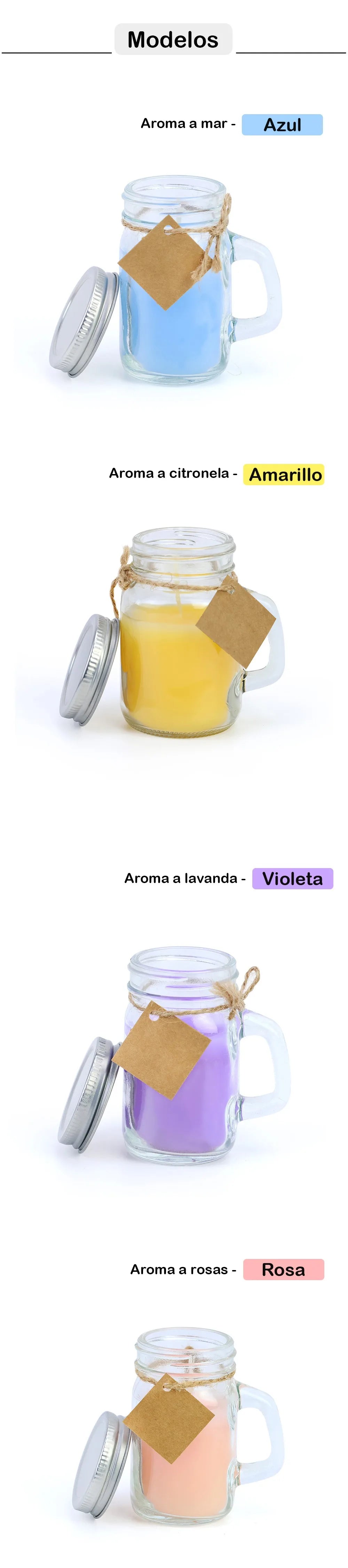 Lote de velas aromáticas