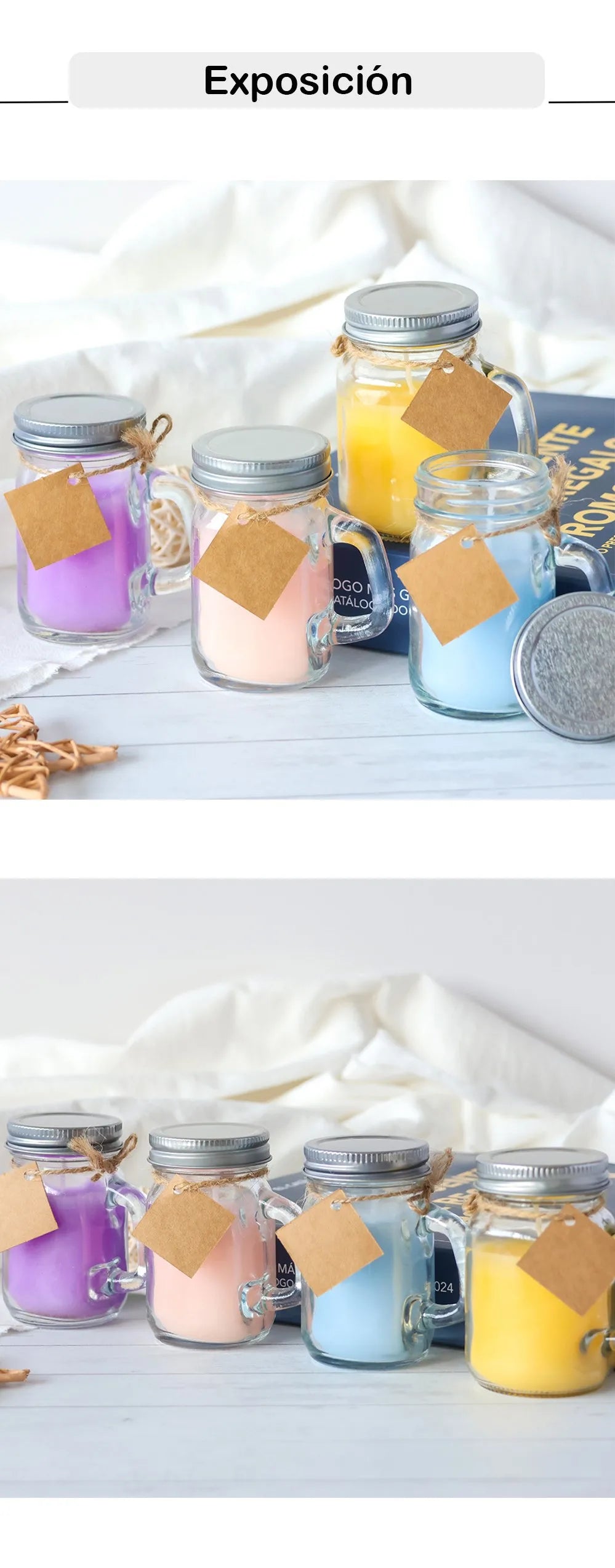 Lote de velas aromáticas