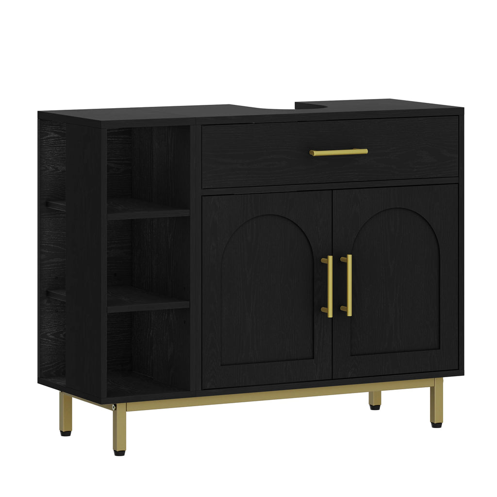 Mueble bajo lavabo con cajón y estantes