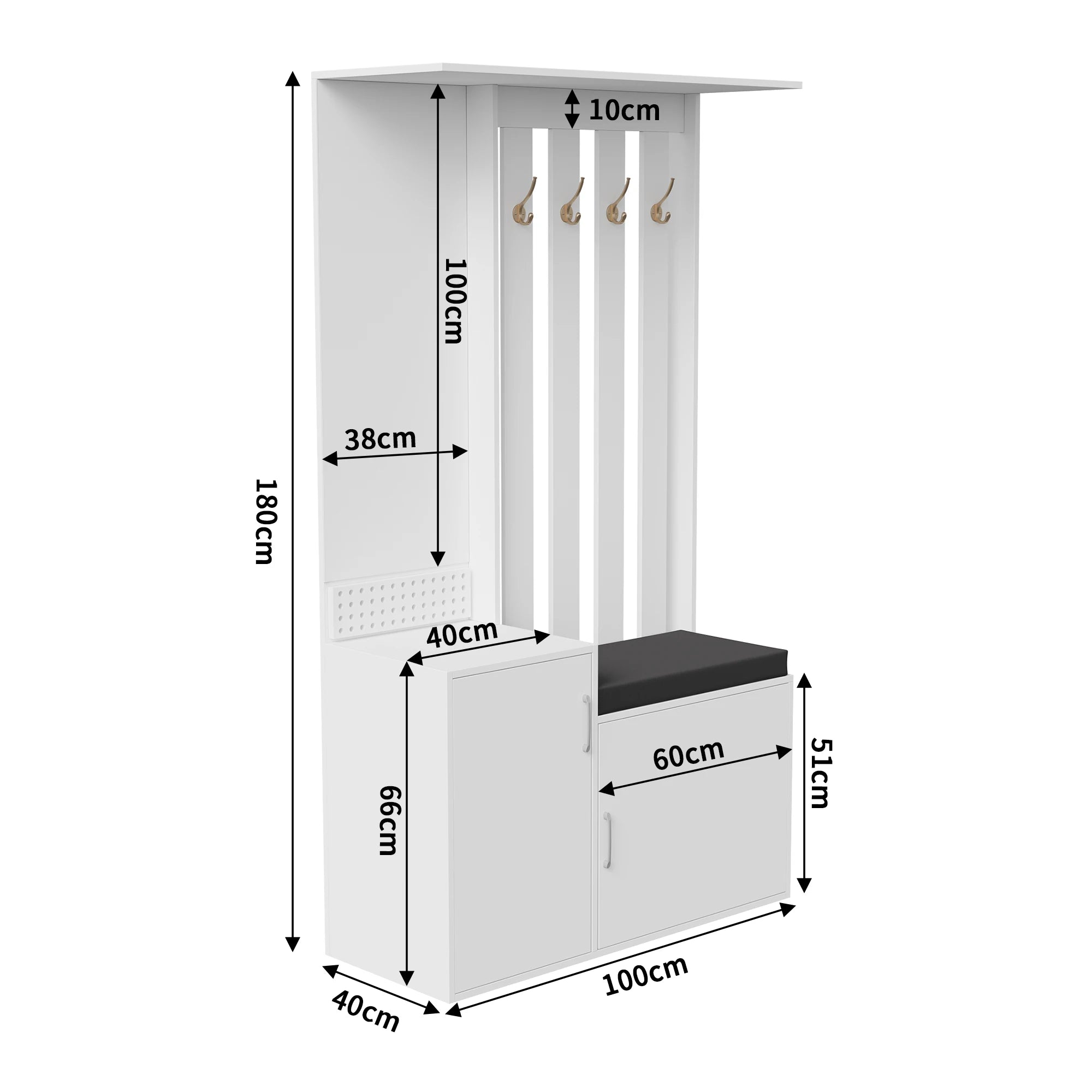 Armario recibidor 6 en 1