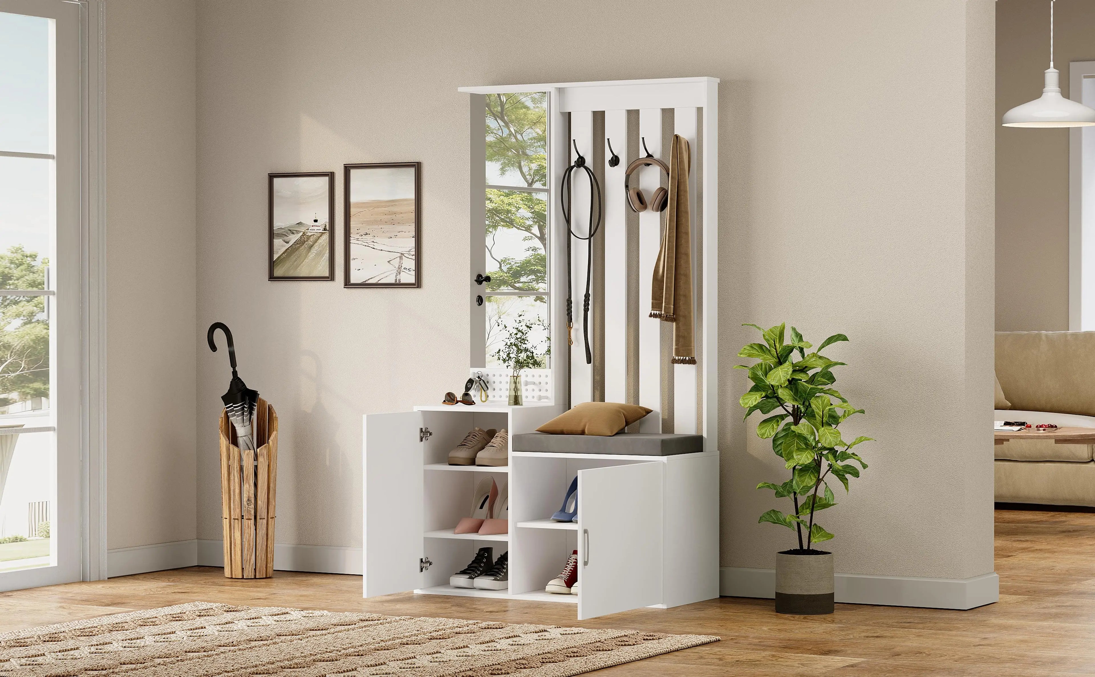 Armario recibidor 6 en 1