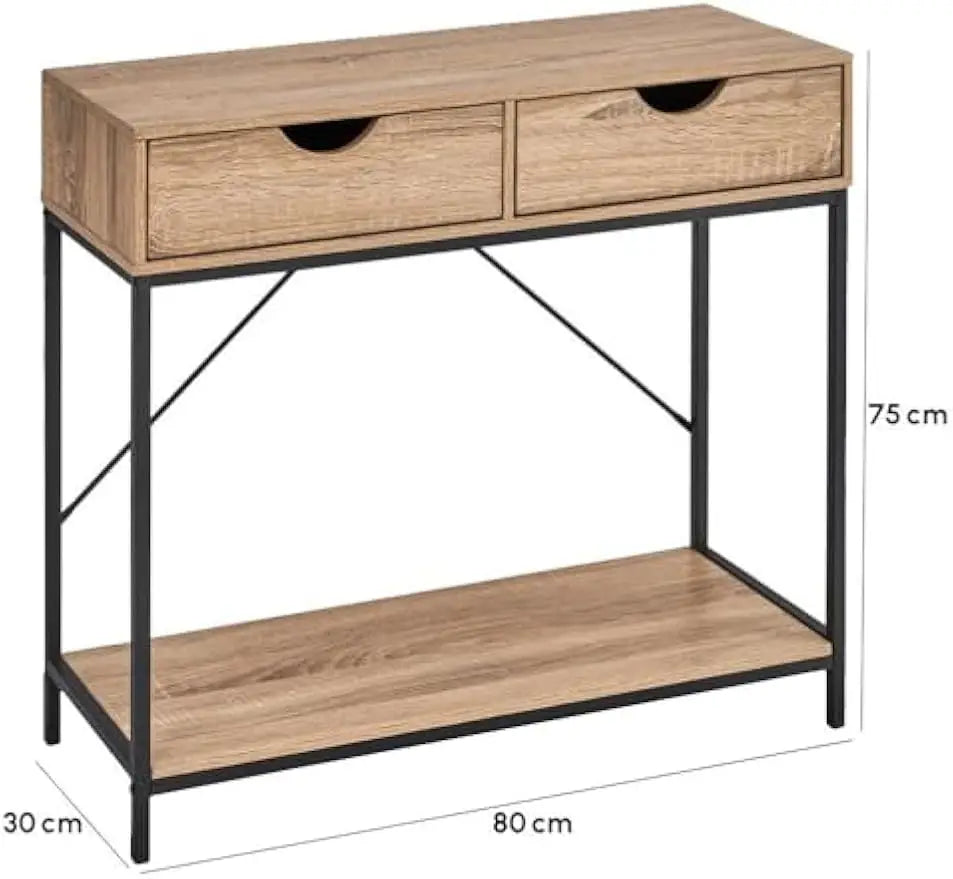 Consola de entrada madera y metal