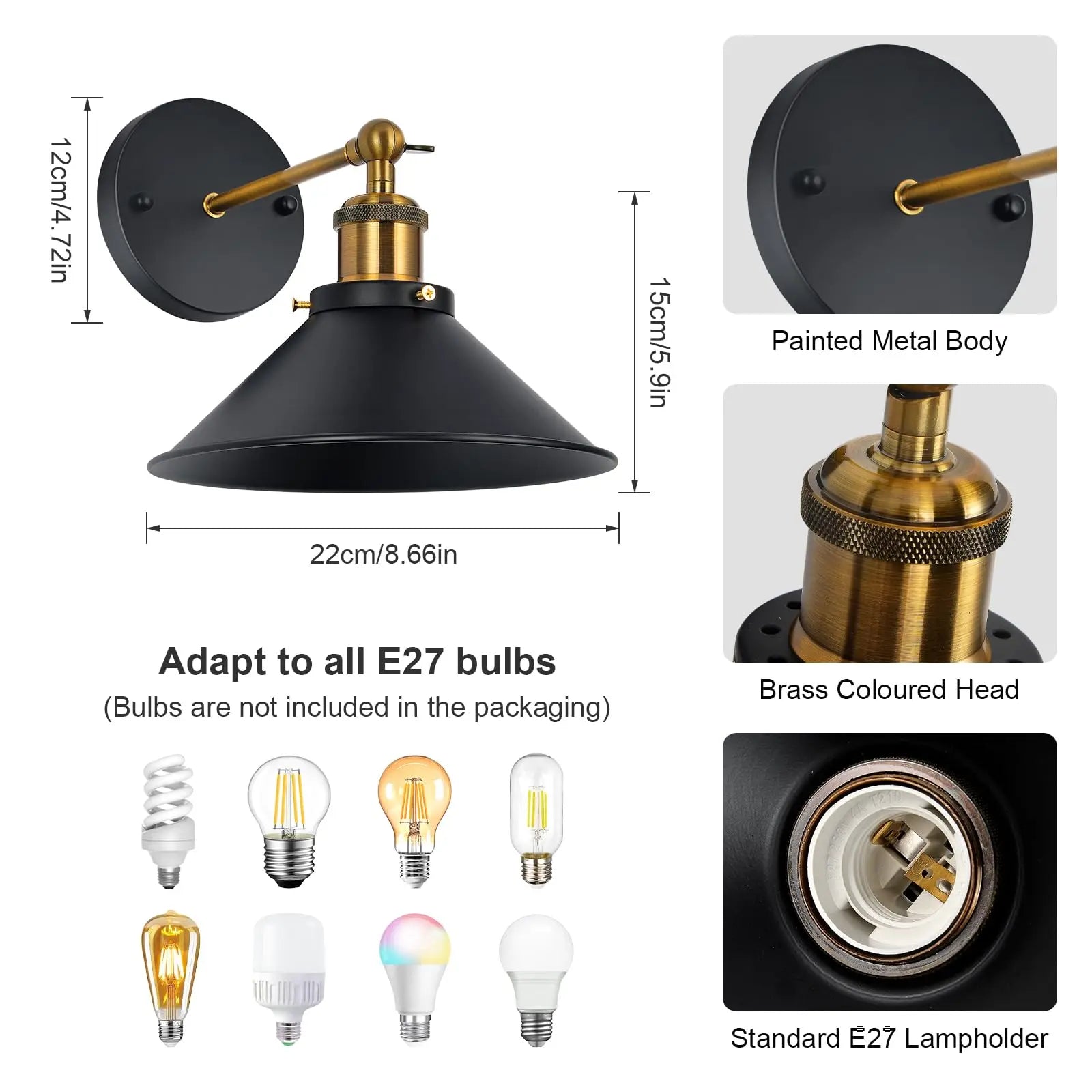 Aplique industrial negro