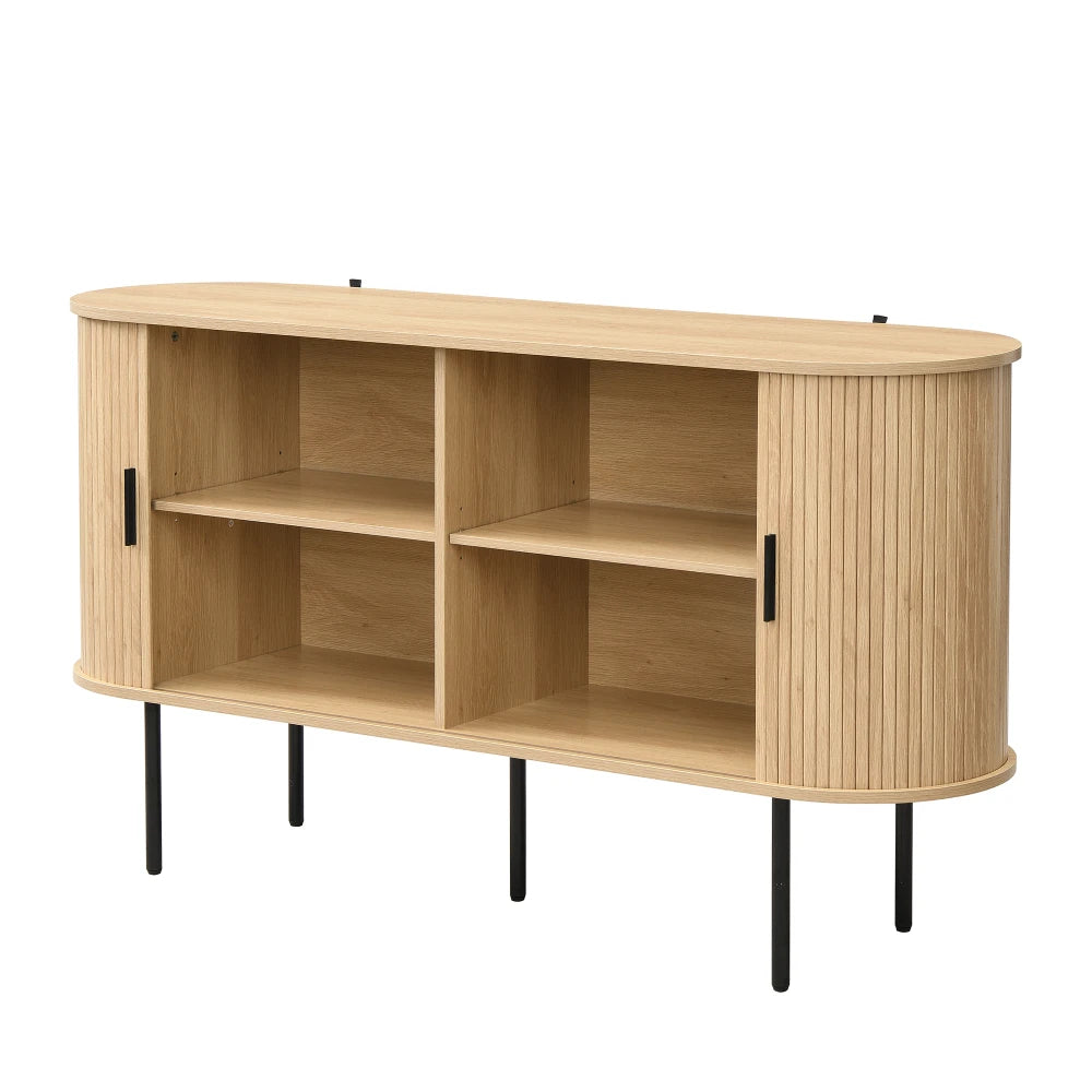 Aparador con puertas enrollables