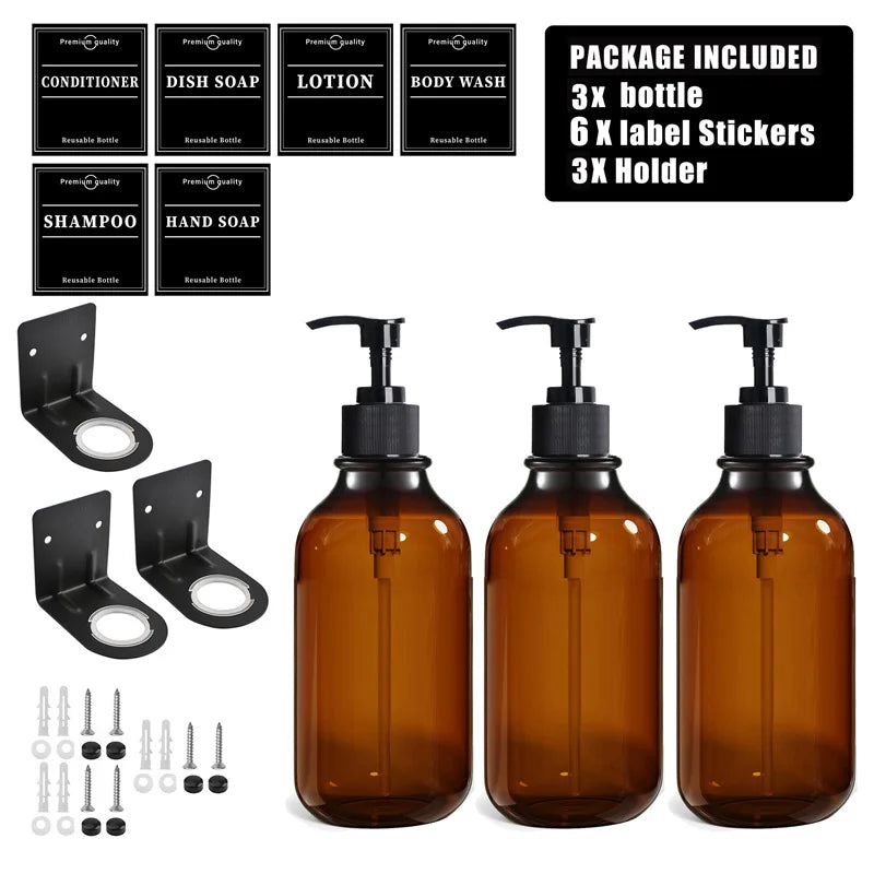 Set de botellas recargables 500 ml