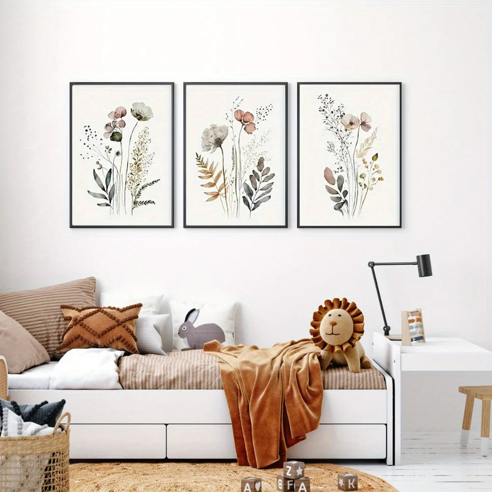 Láminas florales (pack de 3)