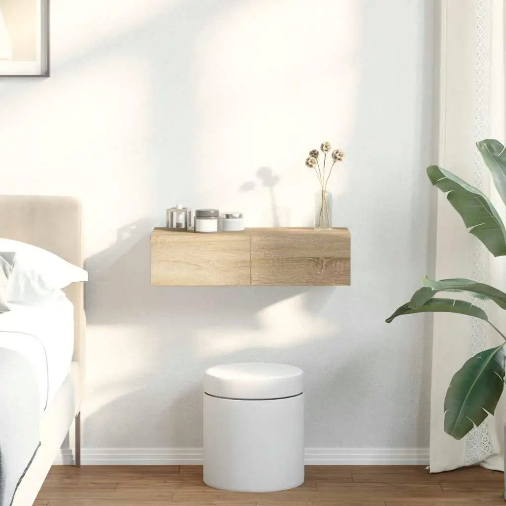 Estante de pared con cajones