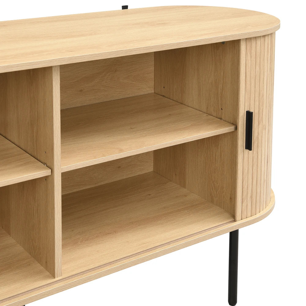 Aparador con puertas enrollables