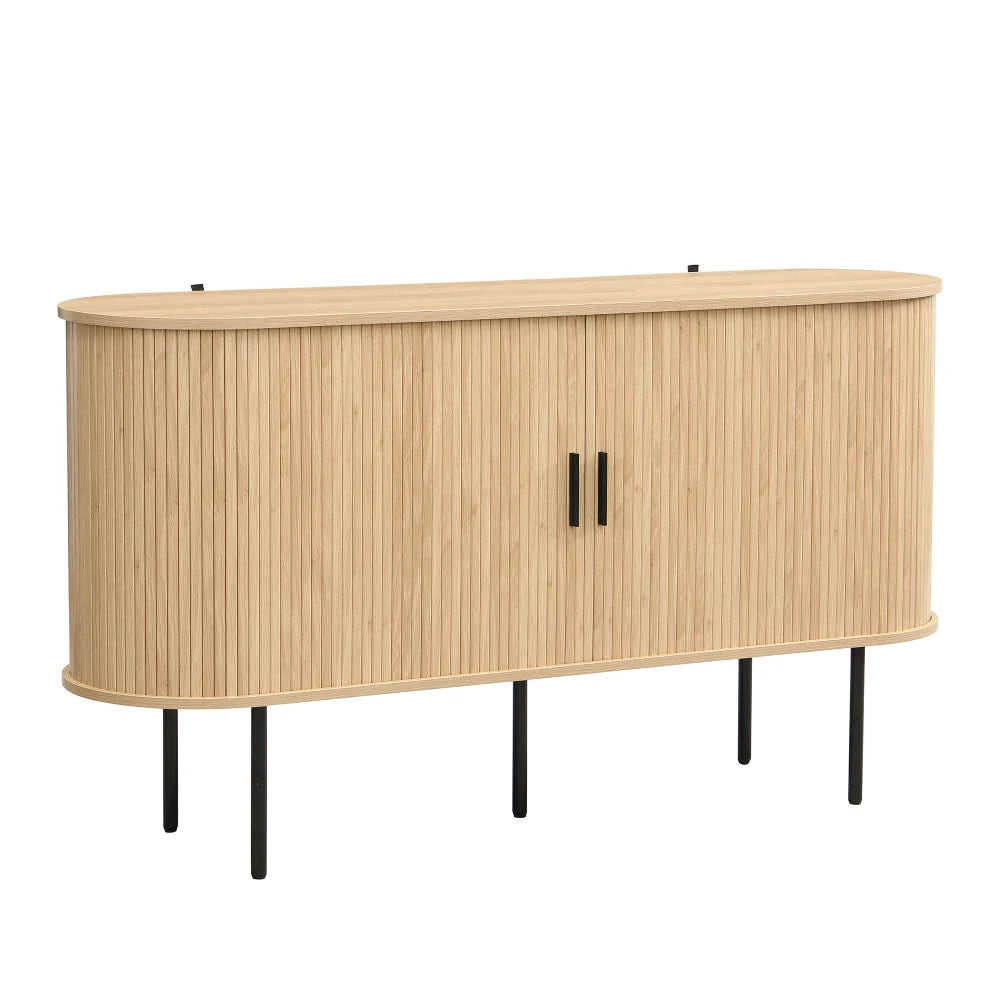 Aparador con puertas enrollables