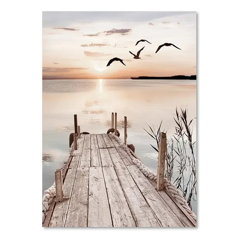 Lámina paisaje nórdico