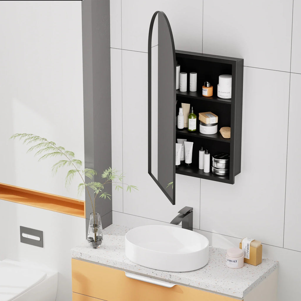 Espejo con armario arqueado