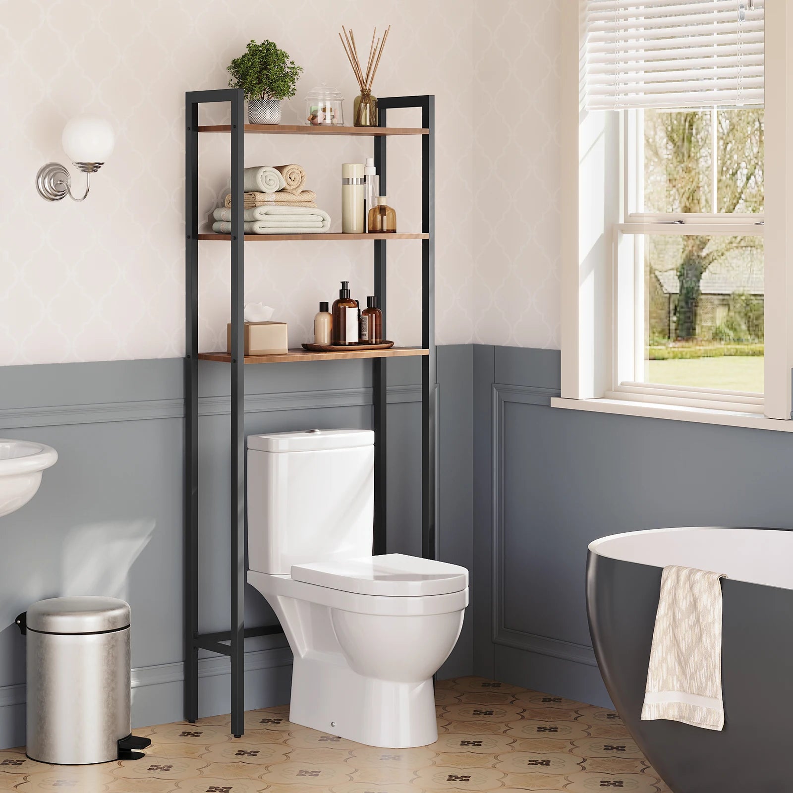 Estantería baño de 3 niveles