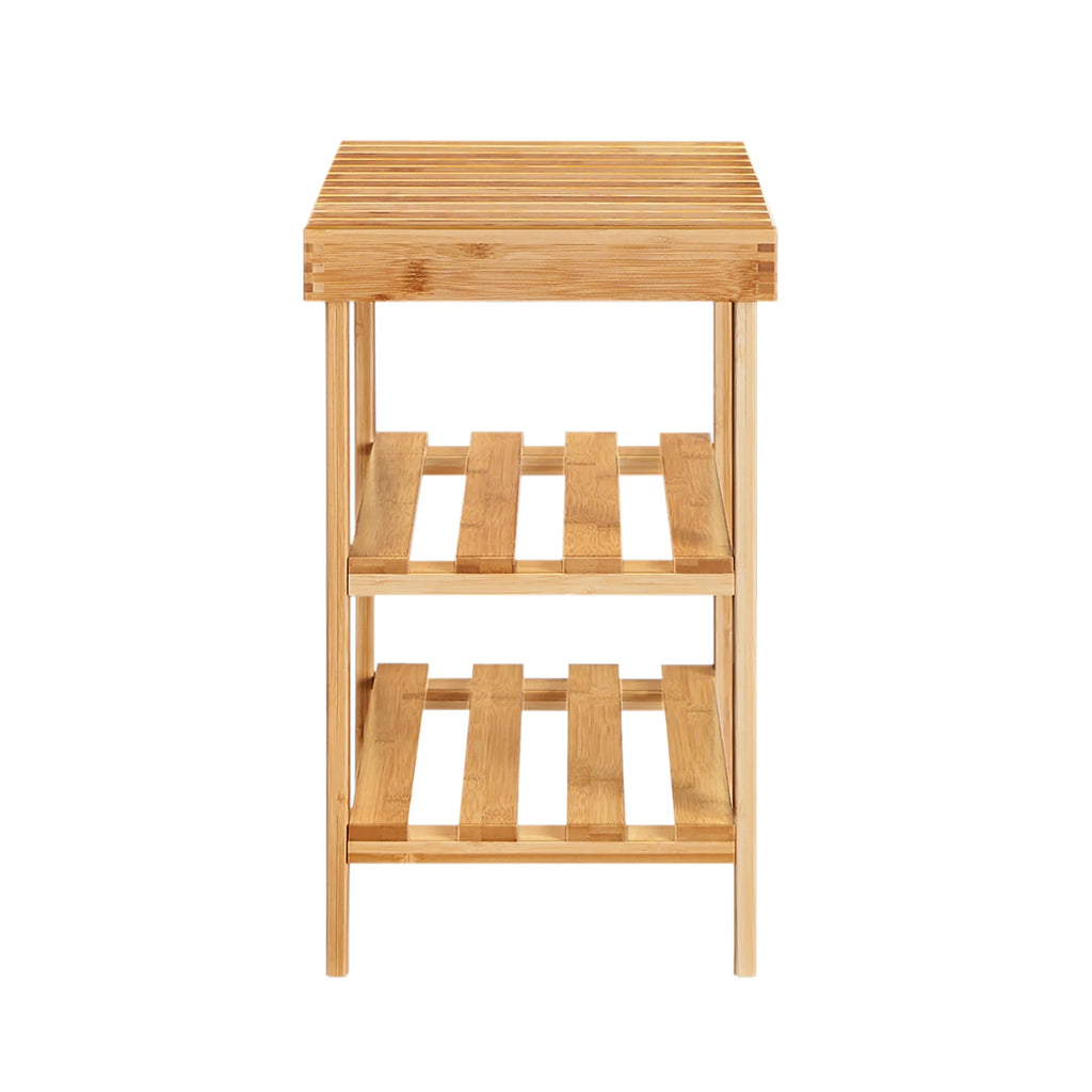 Banco zapatero de bambú