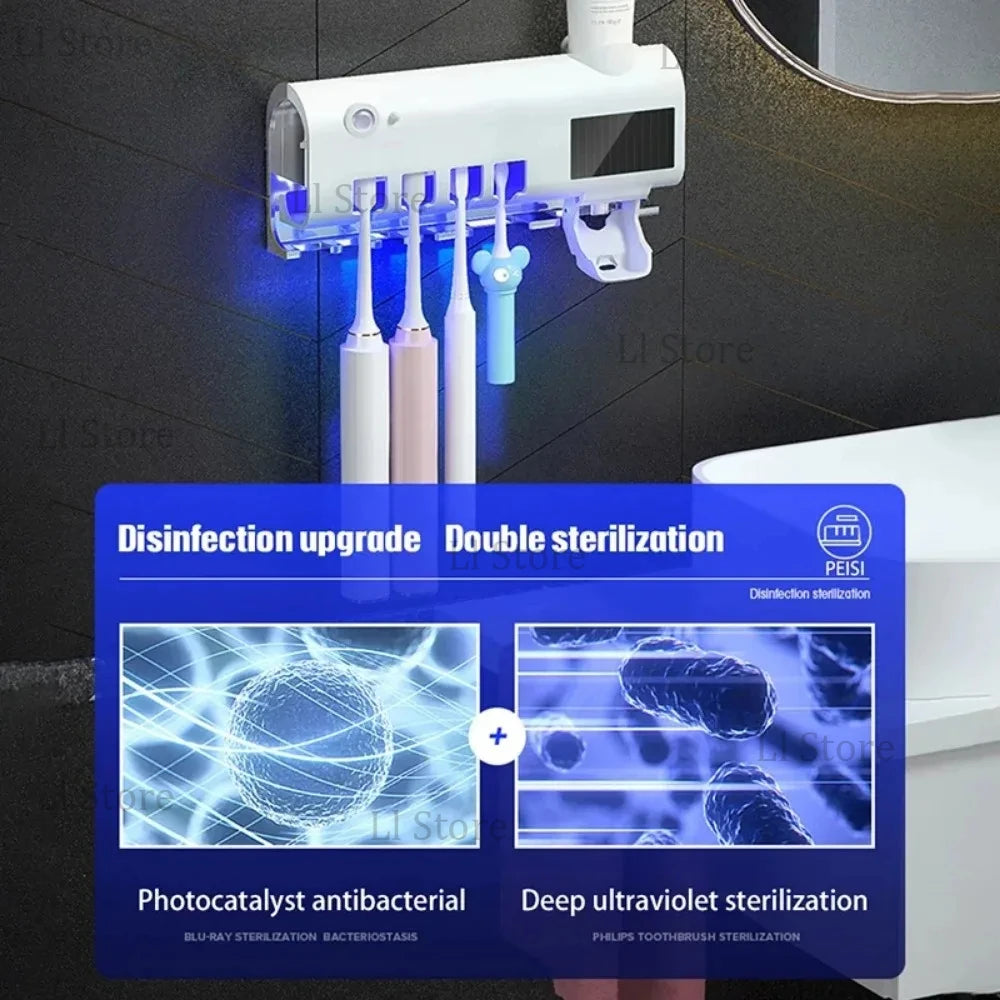 Esterilizador de cepillos con dispensador automático