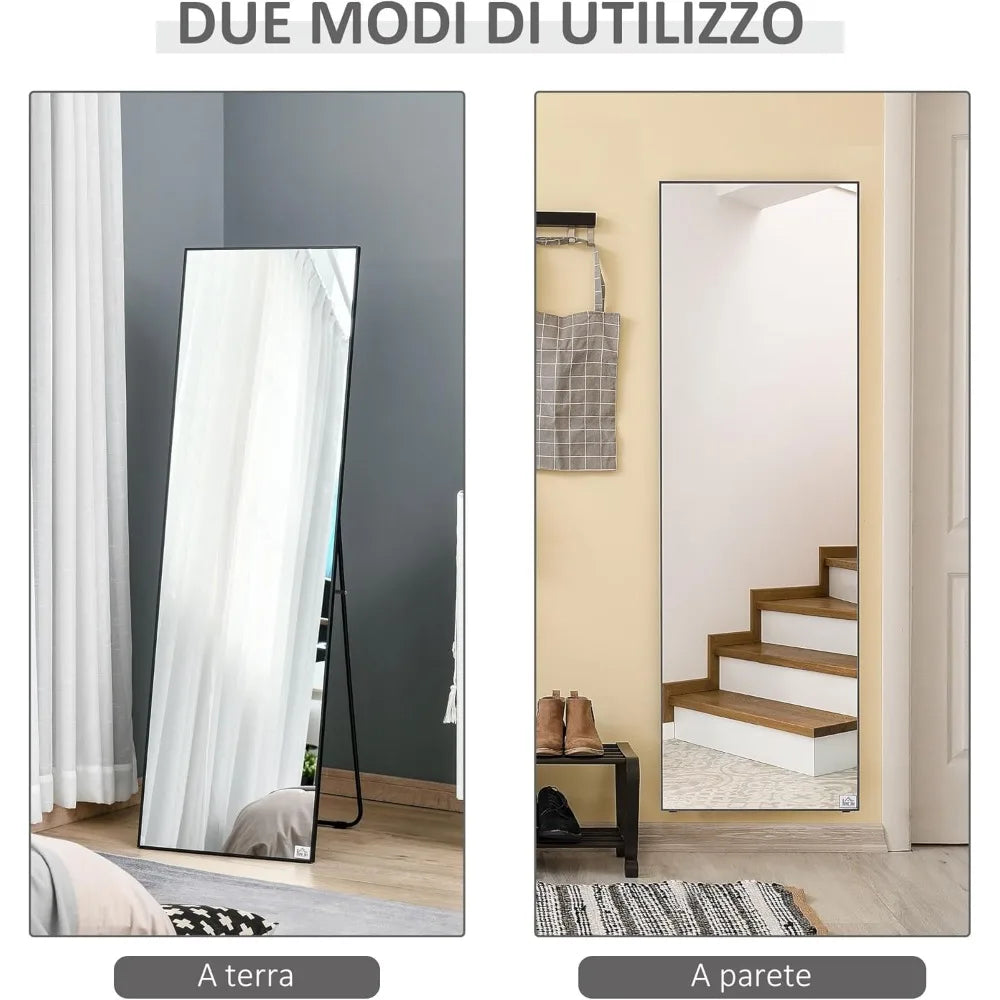 Espejo de cuerpo entero aluminio