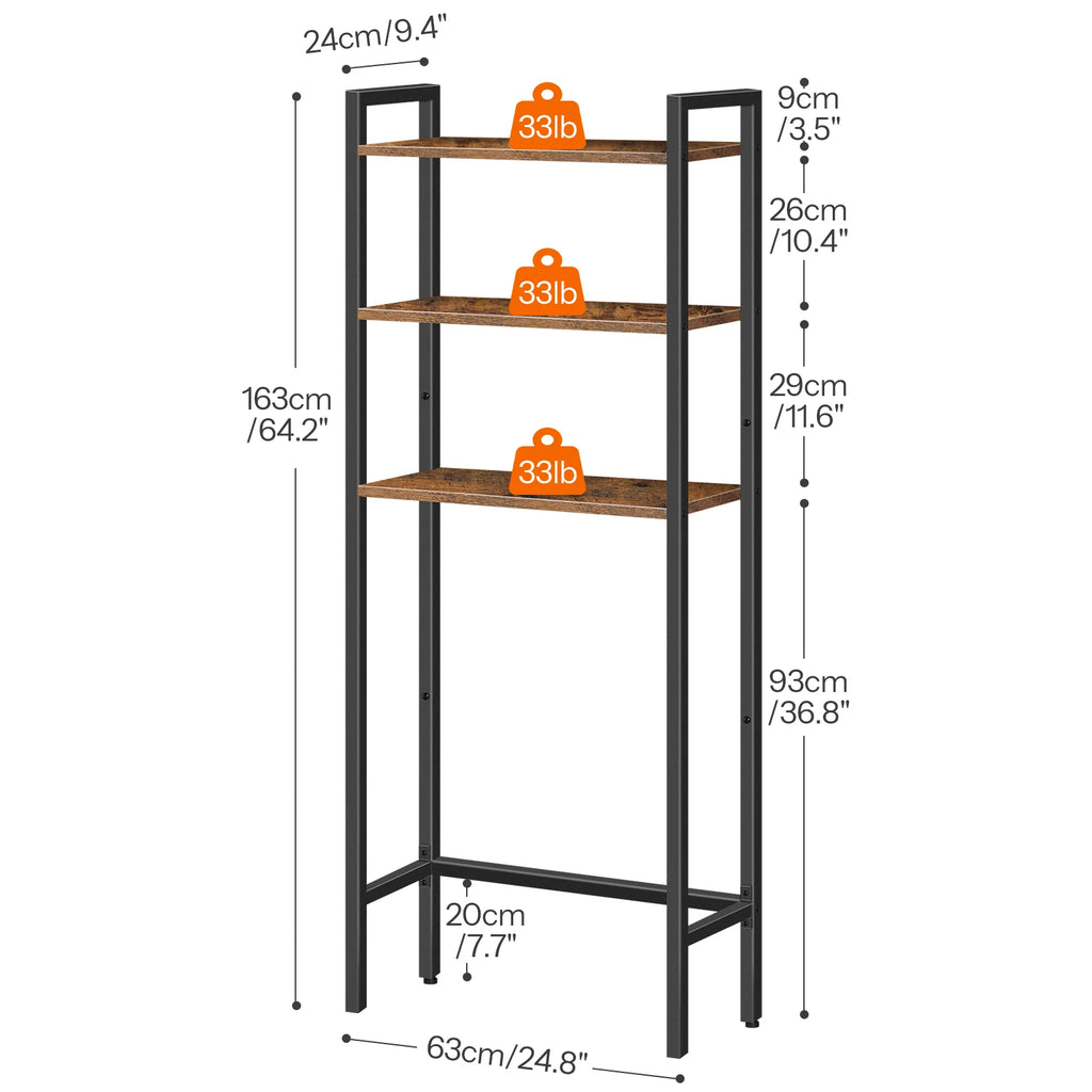 Estantería baño de 3 niveles