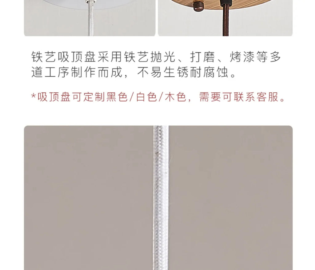 Lámpara colgante estilo japonés