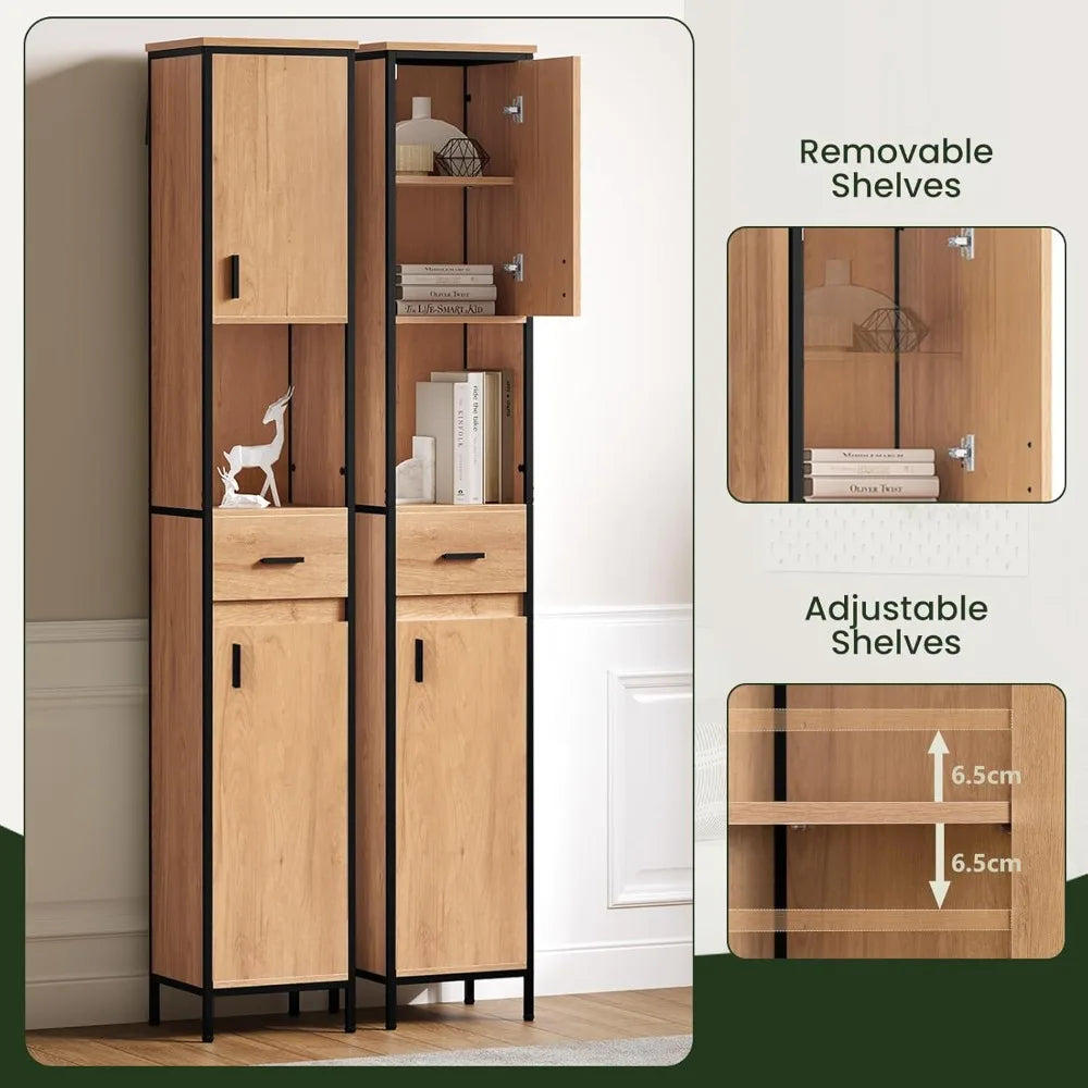 Columna alta con puertas y cajón