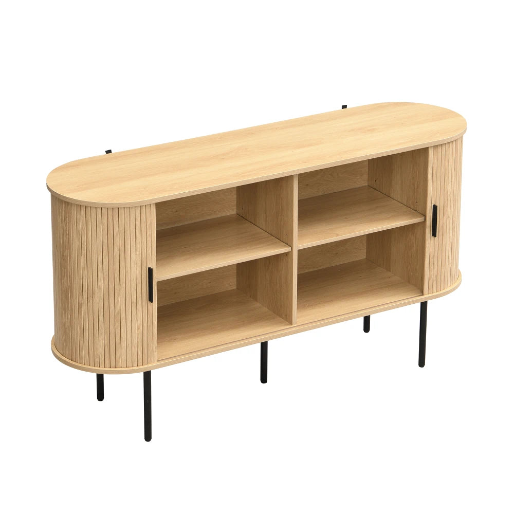 Aparador con puertas enrollables