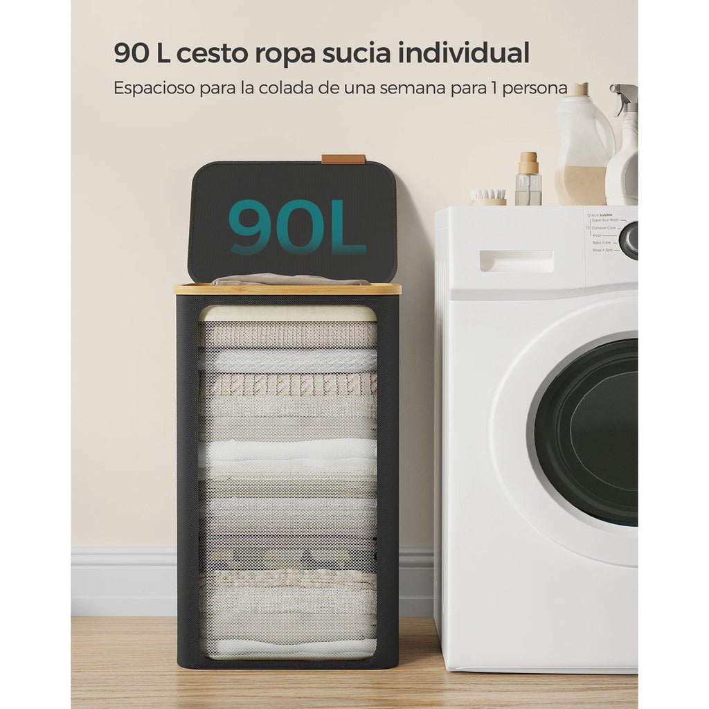 Cesto de ropa de 90L