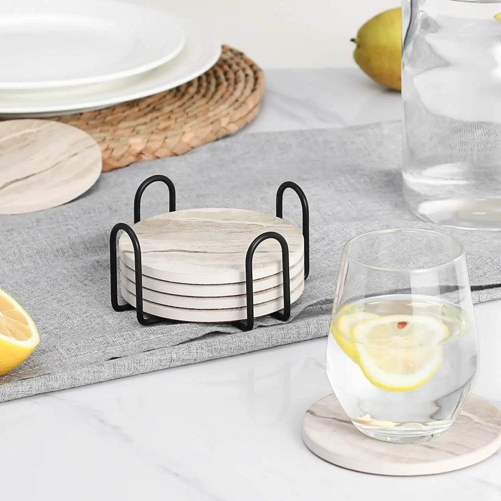 Set de 6 posavasos de cerámica