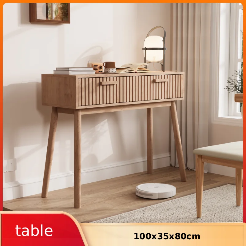 Consola de entrada de madera natural