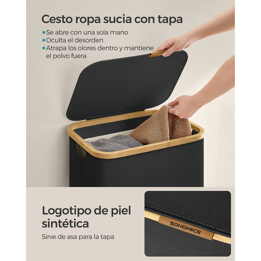 Cesto de ropa de 90L