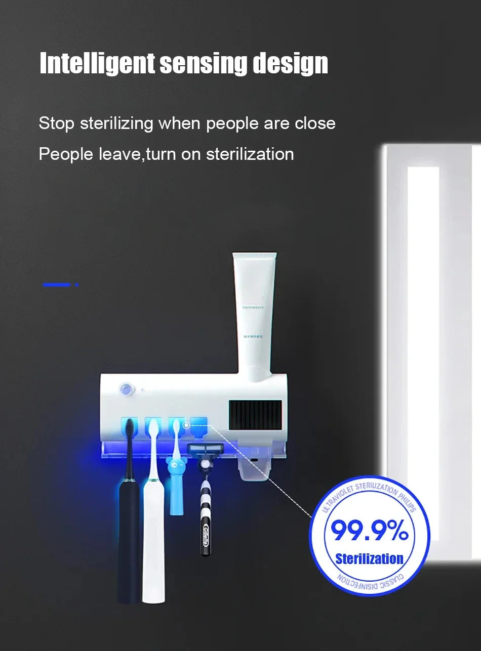 Esterilizador de cepillos con dispensador automático