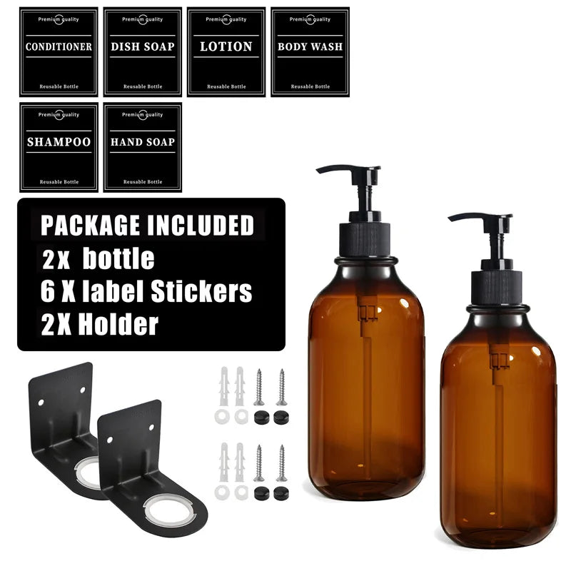 Set de botellas recargables 500 ml