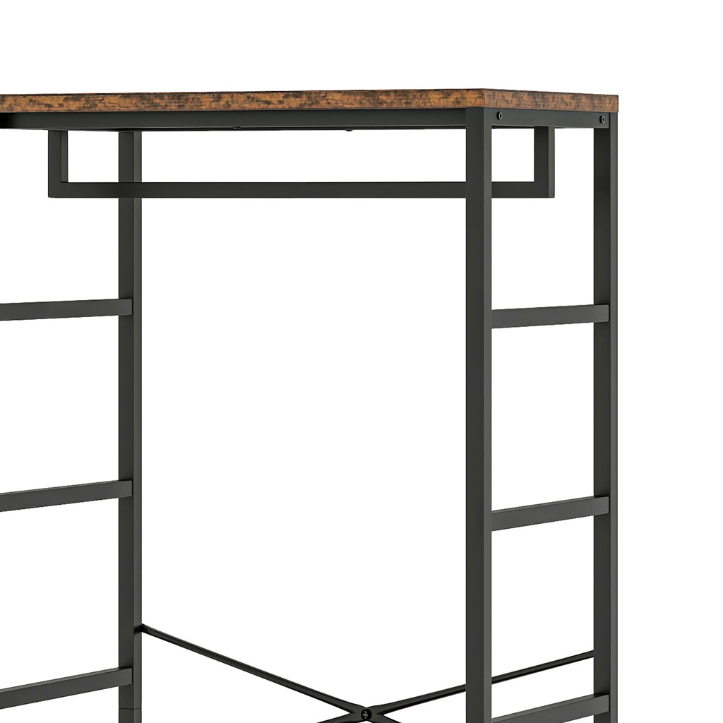 Perchero industrial con zapatero y cajones