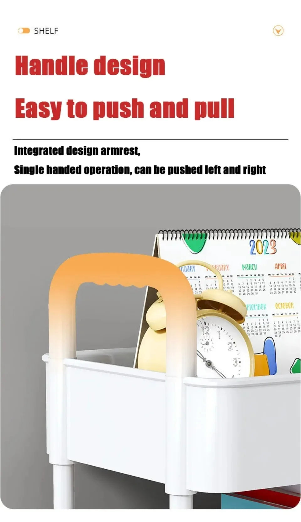 Carrito organizador con ruedas multifuncional