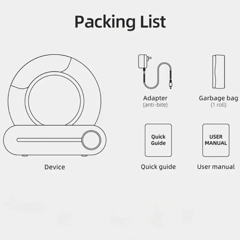 Arenero automático inteligente para gatos