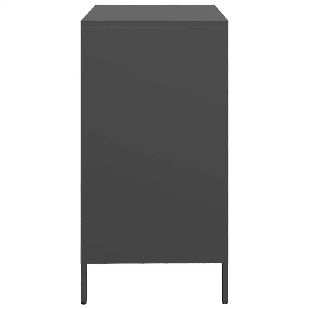 Aparador negro de acero