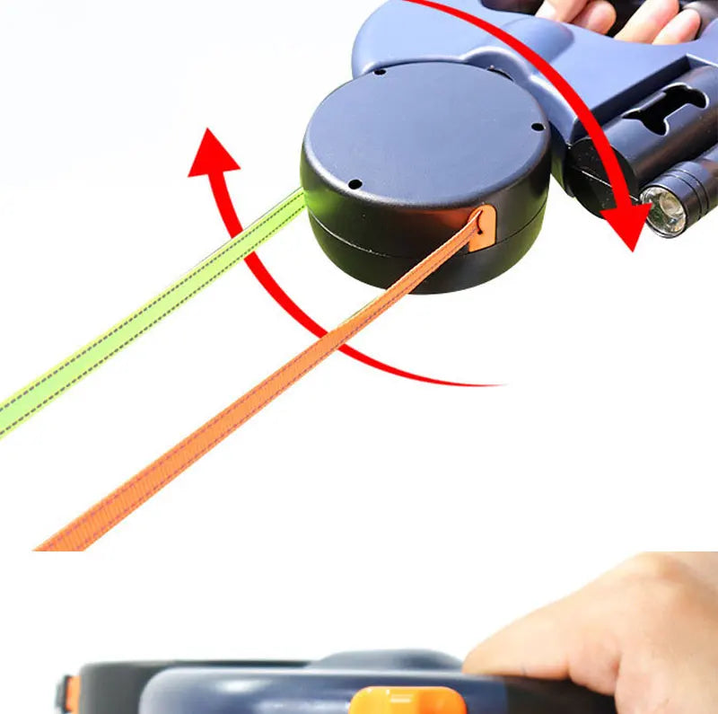 Correa retráctil 3 en 1 para perros