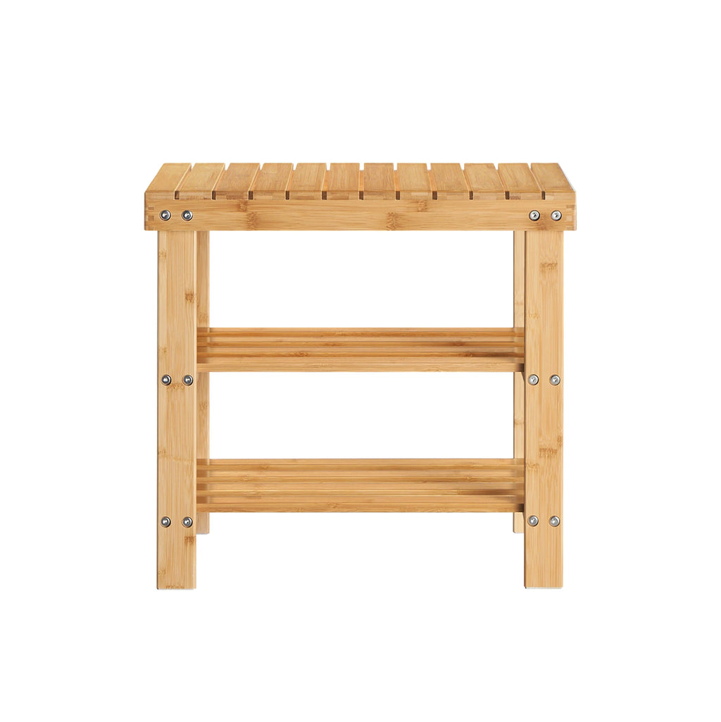 Banco zapatero de bambú