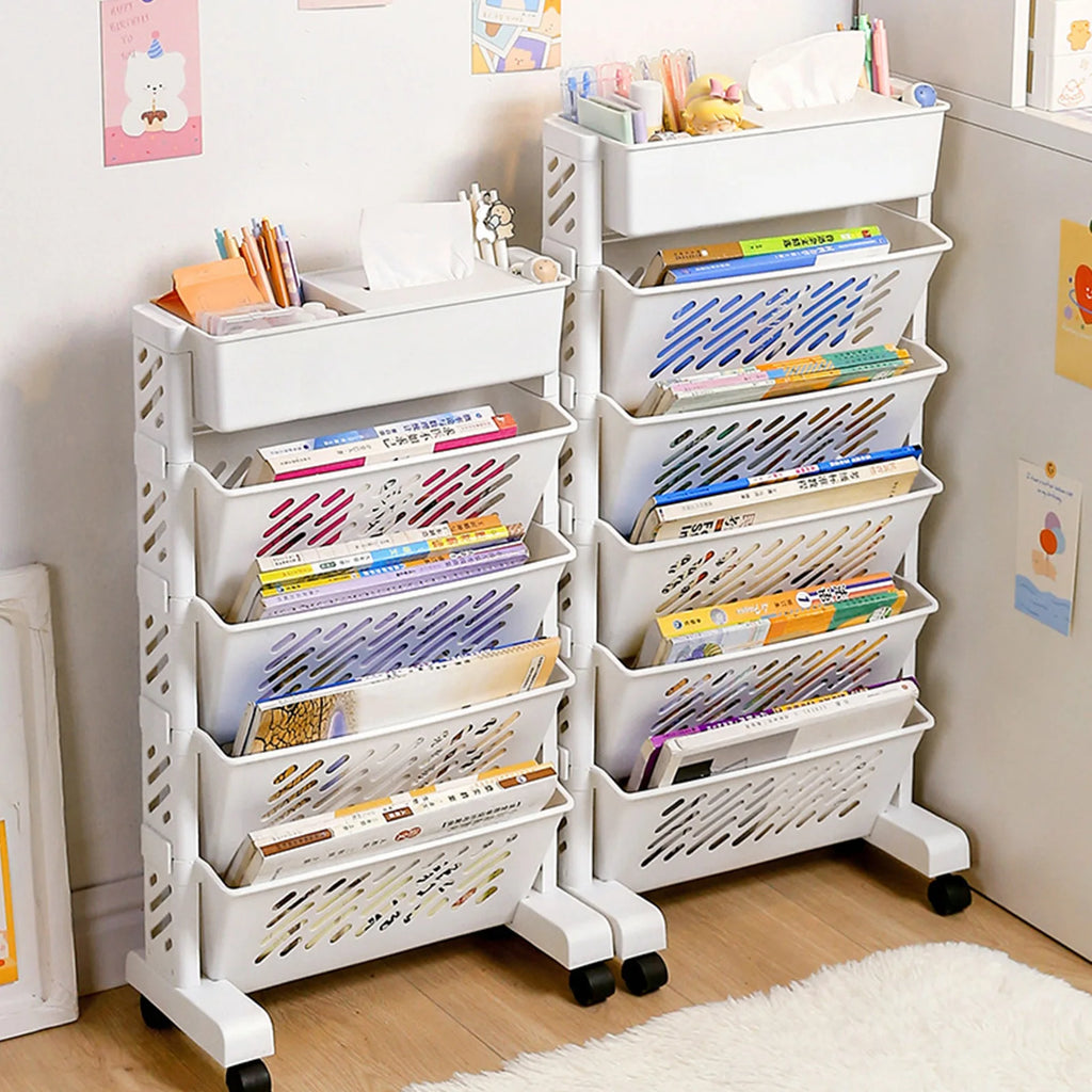 Estantería con ruedas