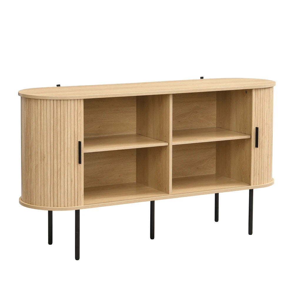 Aparador con puertas enrollables