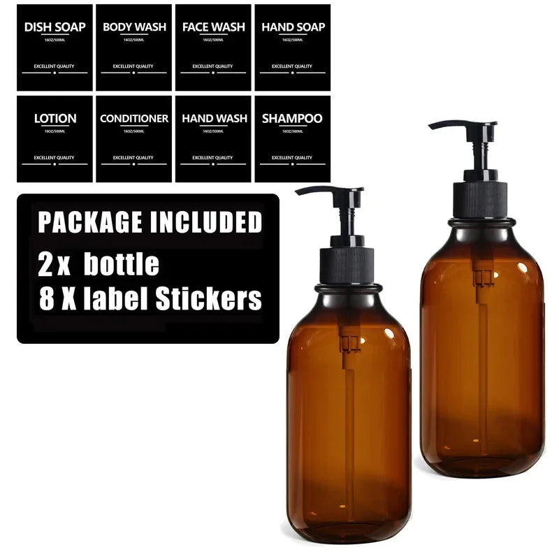 Set de botellas recargables 500 ml