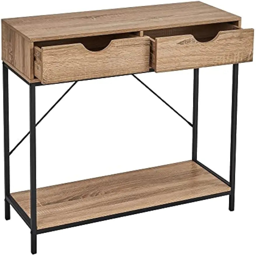 Consola de entrada madera y metal