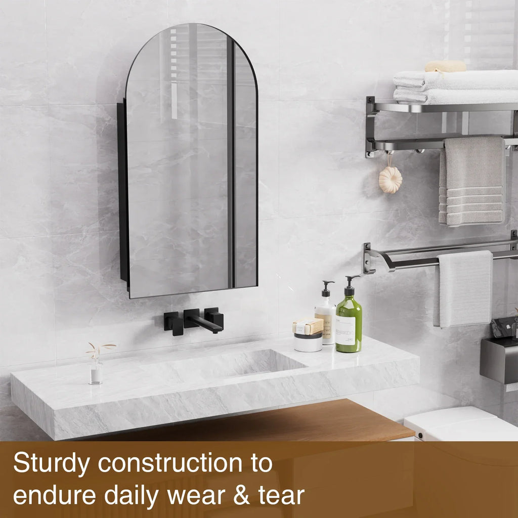 Espejo con armario arqueado