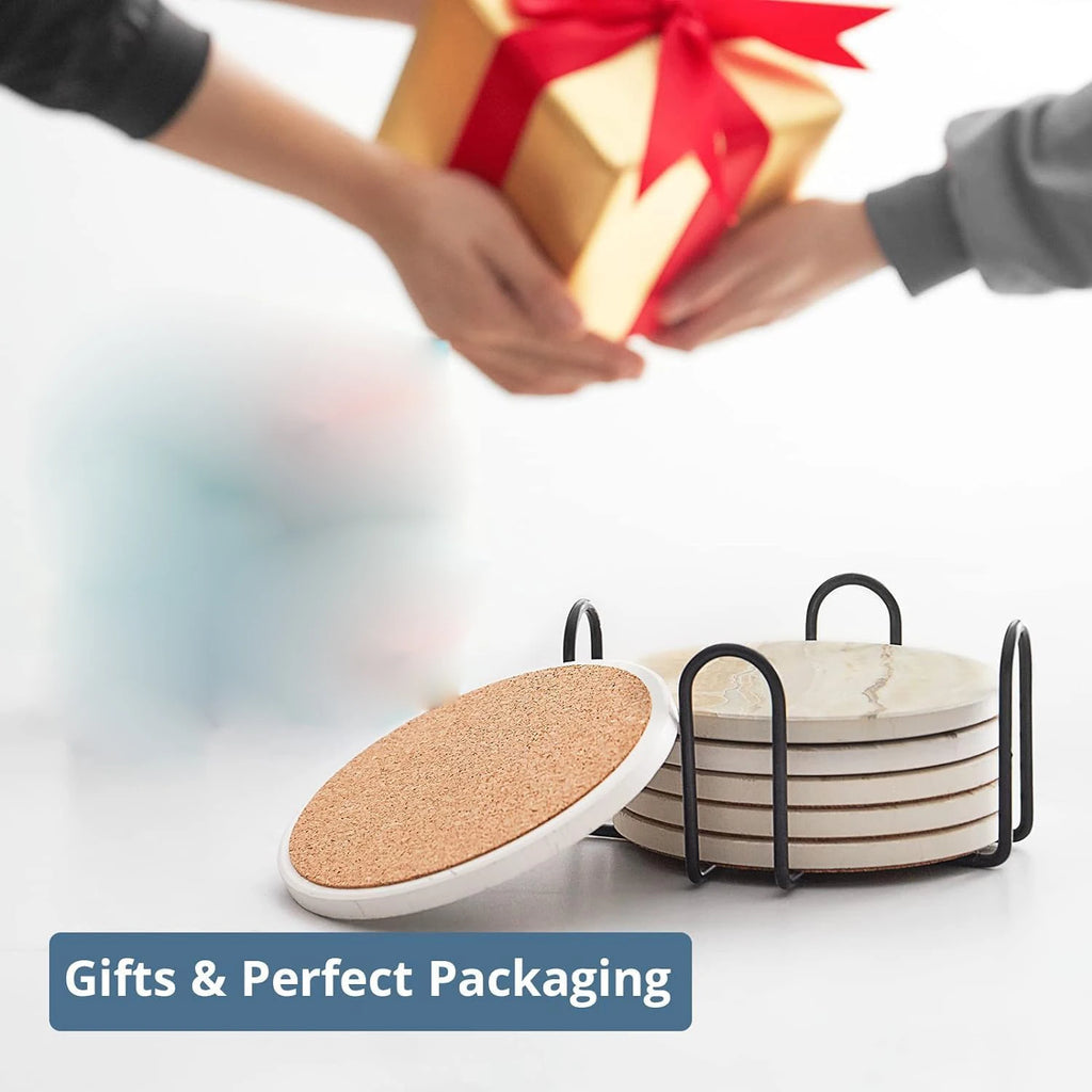 Set de 6 posavasos de cerámica